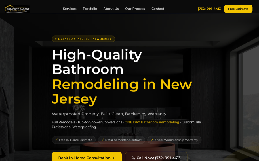 Comfort Garant website